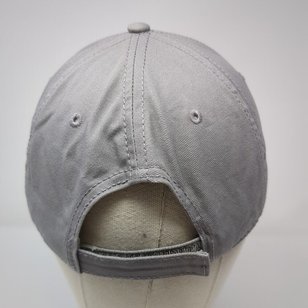 Timberland Strapback Baseball Cap Gray One Size Adjustable Embroidered 6 Panel View 6